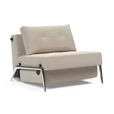 Fotel rozkadany Cubed Alu Blida Sand Grey Innovation