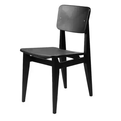 Krzesło C-Chair Veneer black oak Gubi
