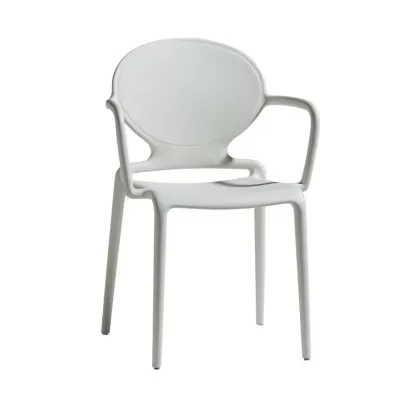 Krzesło Gio z podłokietnikiem lniane Scab Design