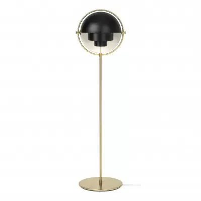 Lampa Podłogowa Multi-Lite Brass Soft Black Semi Matt Gubi