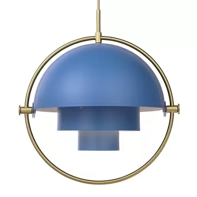 Lampa Wisząca Multi-Lite Brass Nordic Blue Matt Gubi
