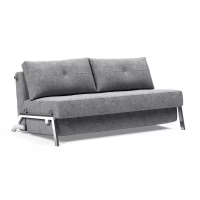 Sofa rozkadana Cubed 160 cm chromowana podstawa Twist Granite Innovation