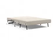 Sofa rozkadana Cubed 160 cm chromowana podstawa Sand Grey Innovation