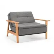Fotel rozkadany Dublexo Frej Twist Charcoal Innovation