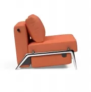 Fotel rozkadany Cubed chromowana podstawa Argus Rust Innovation