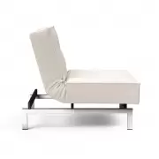 Fotel rozkadany Splitback Boucle Off-White chrom Innovation
