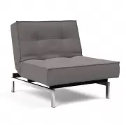 Fotel rozkadany Splitback Dance Grey chrom Innovation