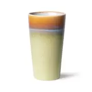 Kubek ceramiczny do latte 70s brzoskwiniowy HKliving