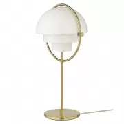 Lampa Stoowa Multi-Lite Brass White Semi Matt Gubi