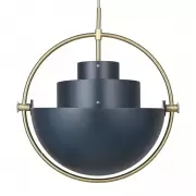 Lampa Wiszca Multi-Lite 32 cm Brass Midnight Blue Gubi