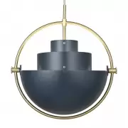 Lampa Wisząca Multi-Lite Brass Midnight Blue Gubi