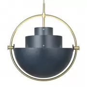 Lampa Wiszca Multi-Lite 32 cm Brass Midnight Blue Gubi