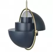 Lampa Wiszca Multi-Lite 32 cm Brass Midnight Blue Gubi