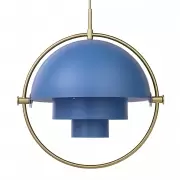 Lampa Wiszca Multi-Lite 32 cm Brass Nordic Blue Matt Gubi