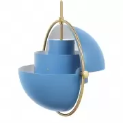 Lampa Wiszca Multi-Lite 32 cm Brass Nordic Blue Matt Gubi