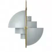 Lampa Wiszca Multi-Lite Brass Sea Grey Semi Matt Gubi