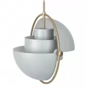Lampa Wiszca Multi-Lite Brass Sea Grey Semi Matt Gubi