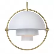 Lampa Wiszca Multi-Lite 32 cm Brass White Semi Matt Gubi