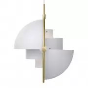 Lampa Wiszca Multi-Lite Brass White Semi Matt Gubi