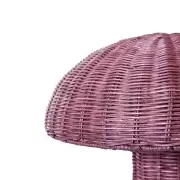 Lampa stoowa rattan burgundowy HKliving