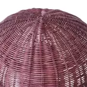 Lampa stoowa rattan burgundowy HKliving