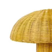 Lampa stoowa rattan musztardowy HKliving