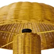 Lampa stoowa rattan musztardowy HKliving