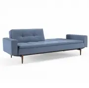 Sofa rozkadana Dublexo z pod. Soft Indigo ciemne drewno Innovation