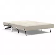 Sofa rozkadana Cubed 140 cm chromowana podstawa Sand Grey Innovation