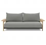 Sofa rozkadana Malloy wood Boucle Ash Grey Innovation