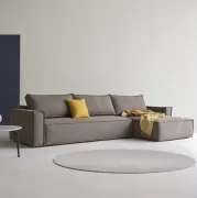 Sofa rozkadana Newilla Lounger Boucle Taupe Innovation
