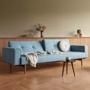 Sofa rozkadana Splitback z podokietnikami Light Blue Innovation