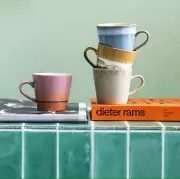 Kubek ceramiczny do latte 70s mud HKliving