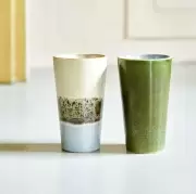 Kubek ceramiczny do latte 70s mud HKliving