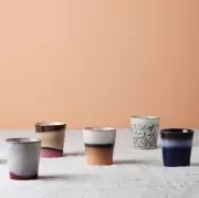 Kubek ceramiczny do kawy 70s 12 szt. frost HKliving
