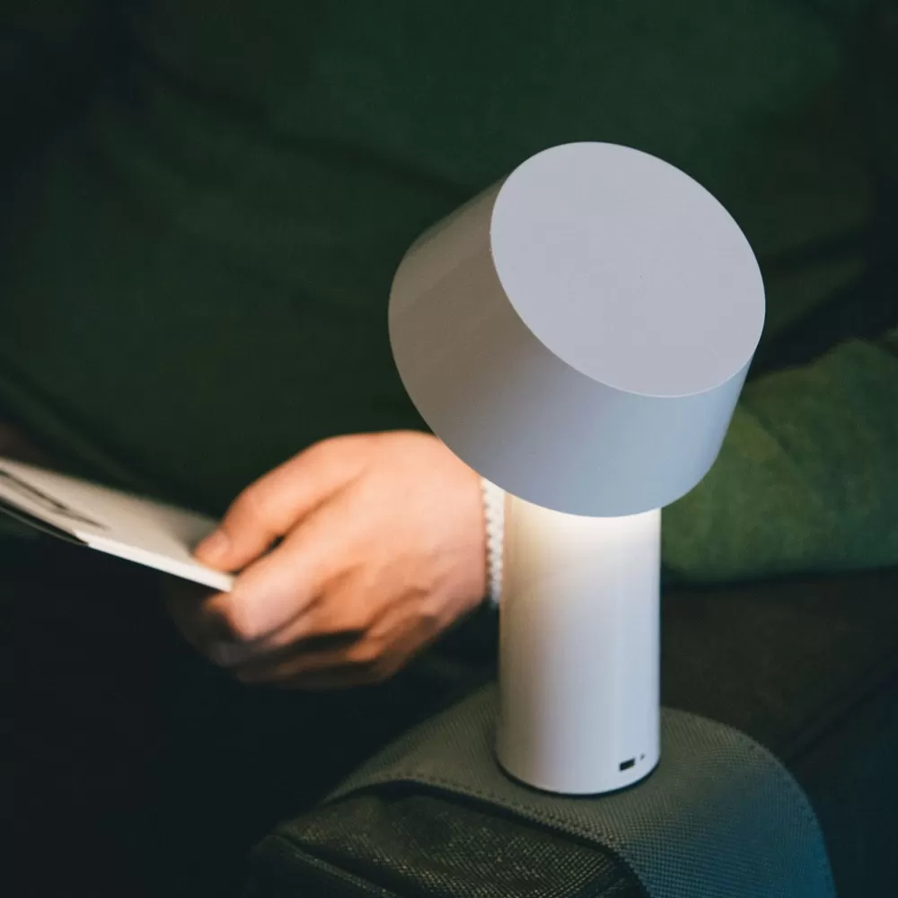 Lampa Stołowa Przenośna Bicoca Off-White Marset