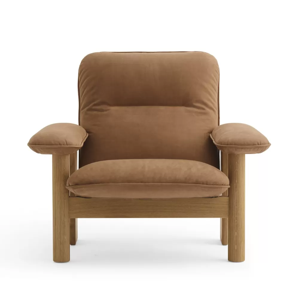 Fotel Brasilia Natural Oak Dunes Camel 21004 Audo