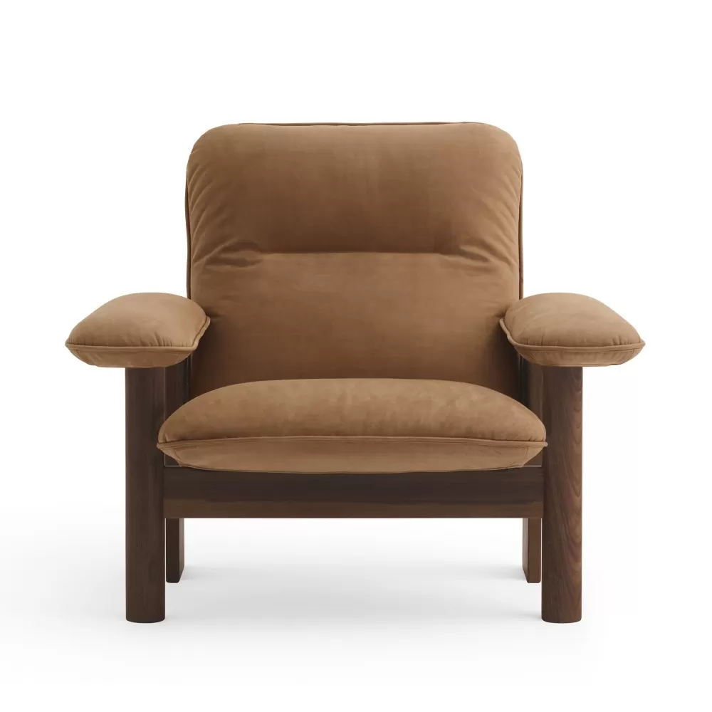 Fotel Brasilia Dark Stained Oak Dunes Camel 21004 Audo