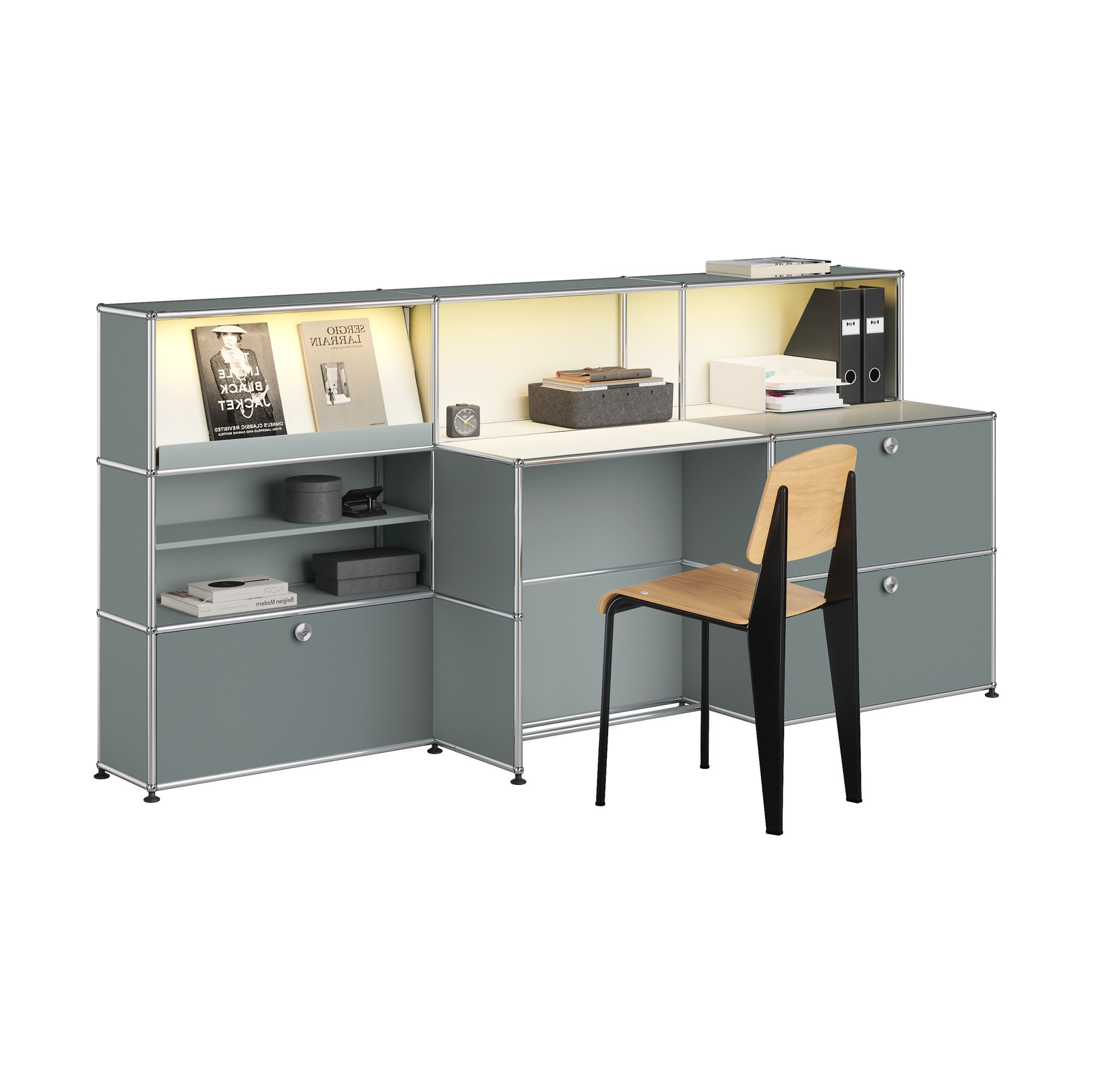 Biurko 45 Haller Jasnoszare Usm