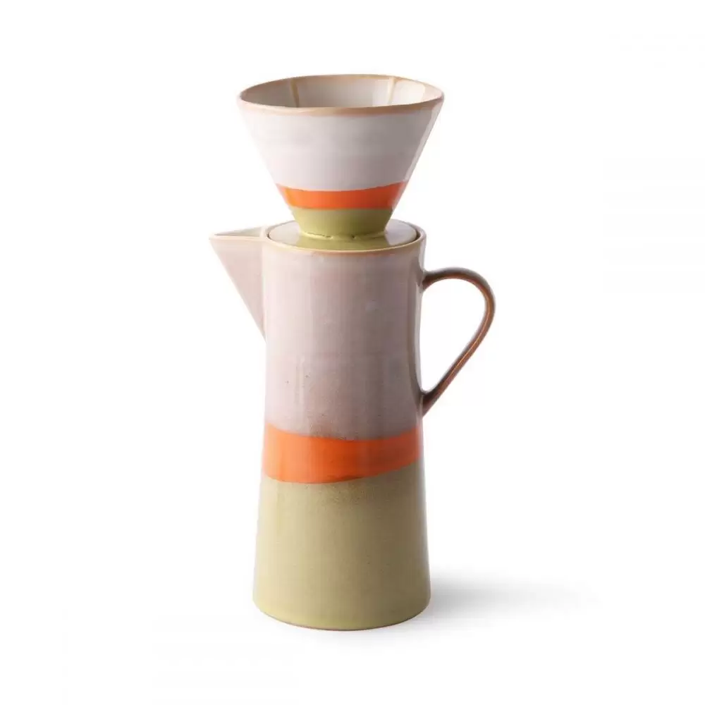 Dzbanek ceramiczny do kawy 70s saturn HKliving