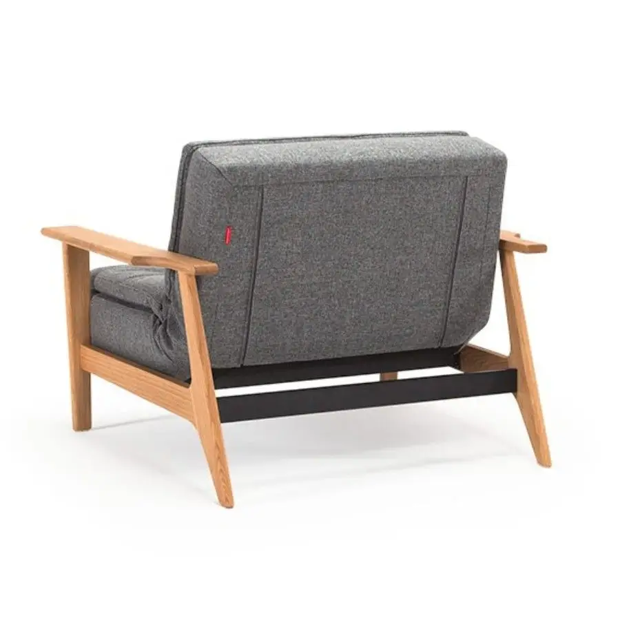Fotel rozkładany Dublexo Frej Twist Charcoal Innovation