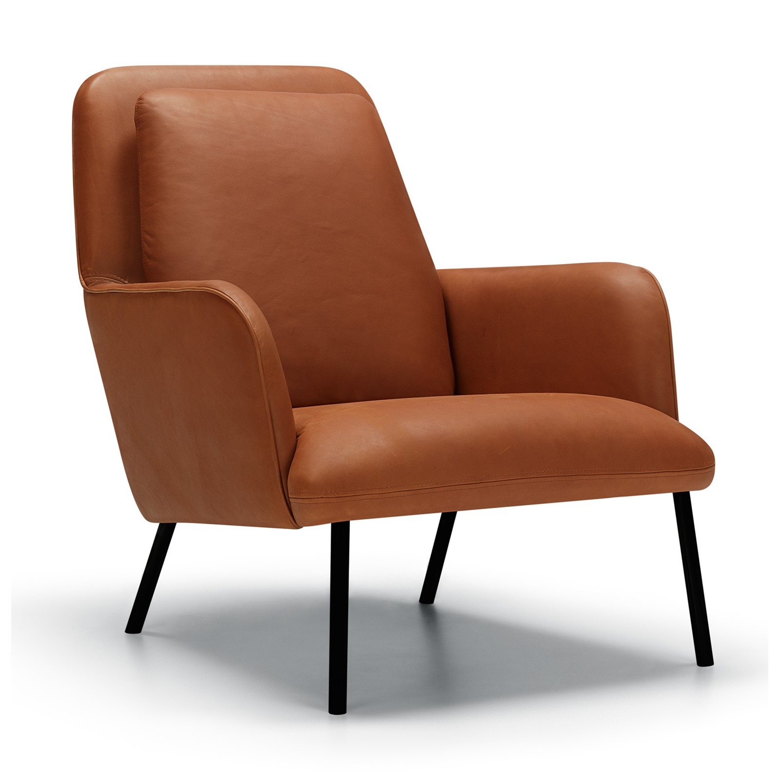 Fotel Oliver Aniline Cognac Sits