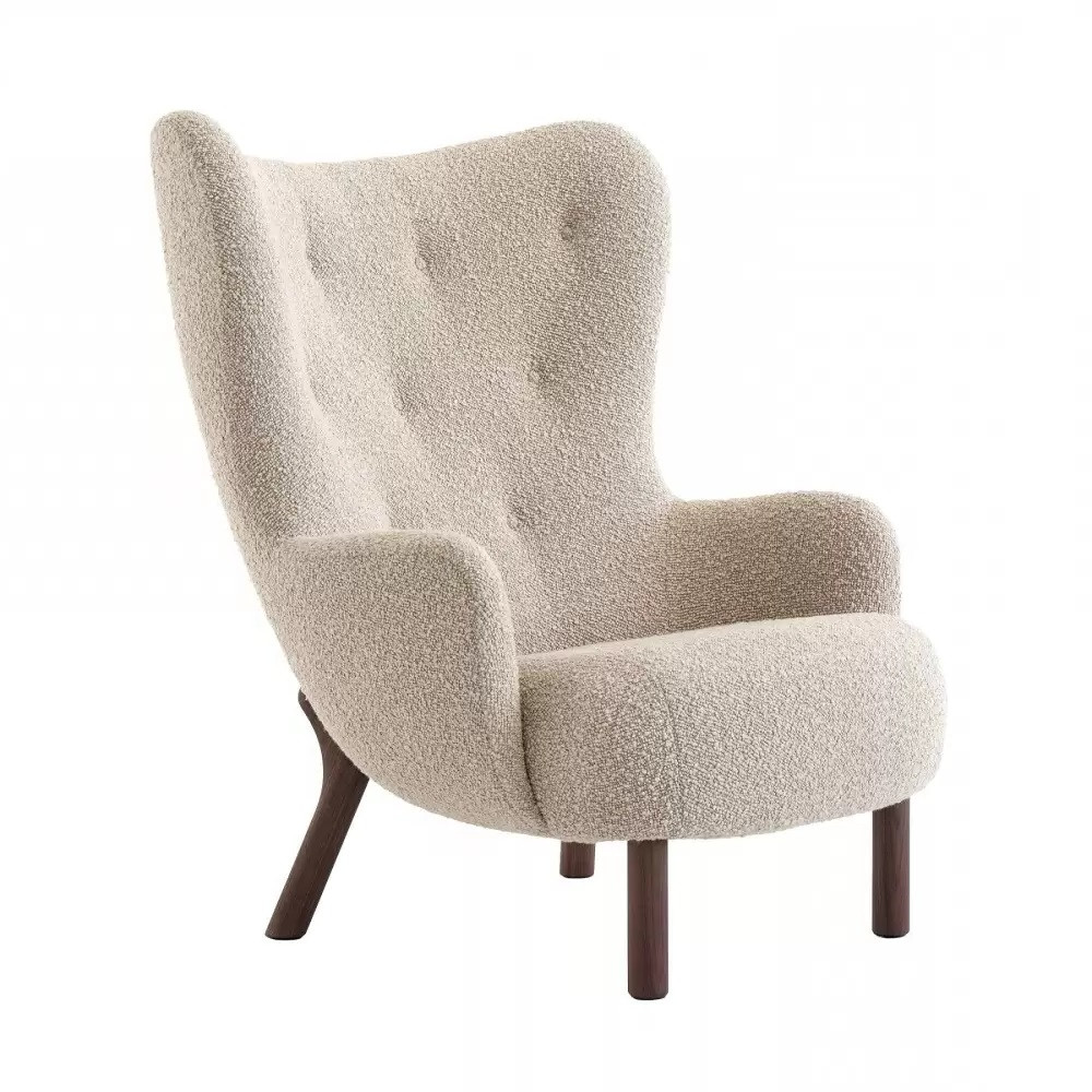 Fotel Petra Vb3 Walnut Karakorum 003 Andtradition