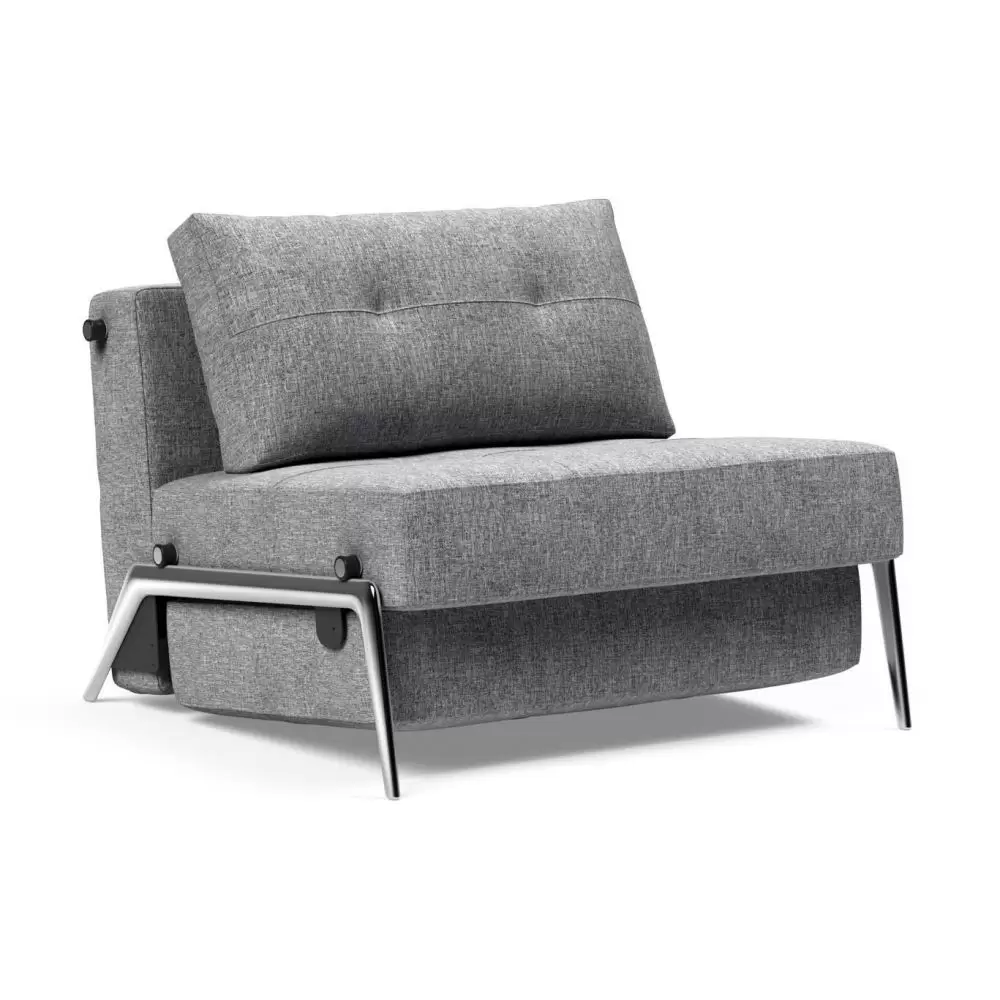 Fotel rozkładany Cubed Alu Mixed Twist Granite Innovation