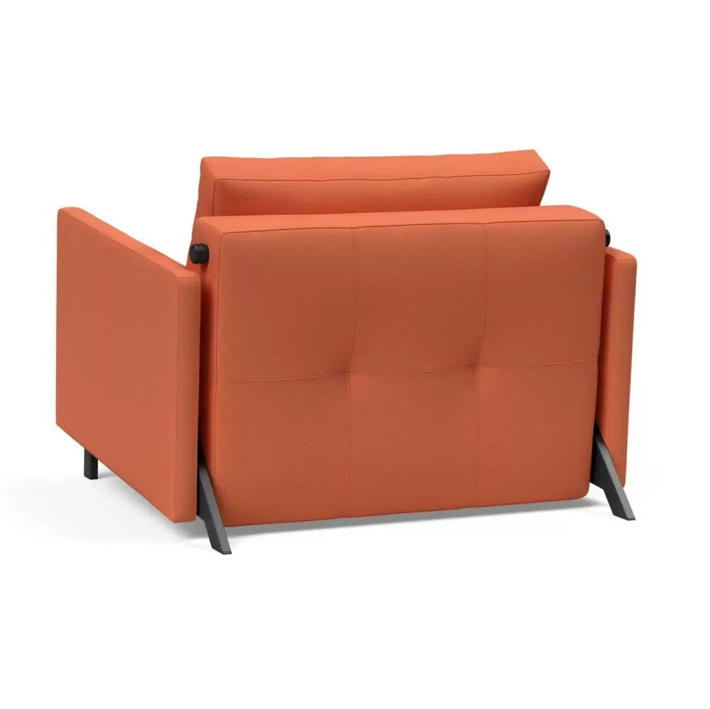 Fotel rozkładany Cubed z podłokietnikiem Argus Rust Innovation