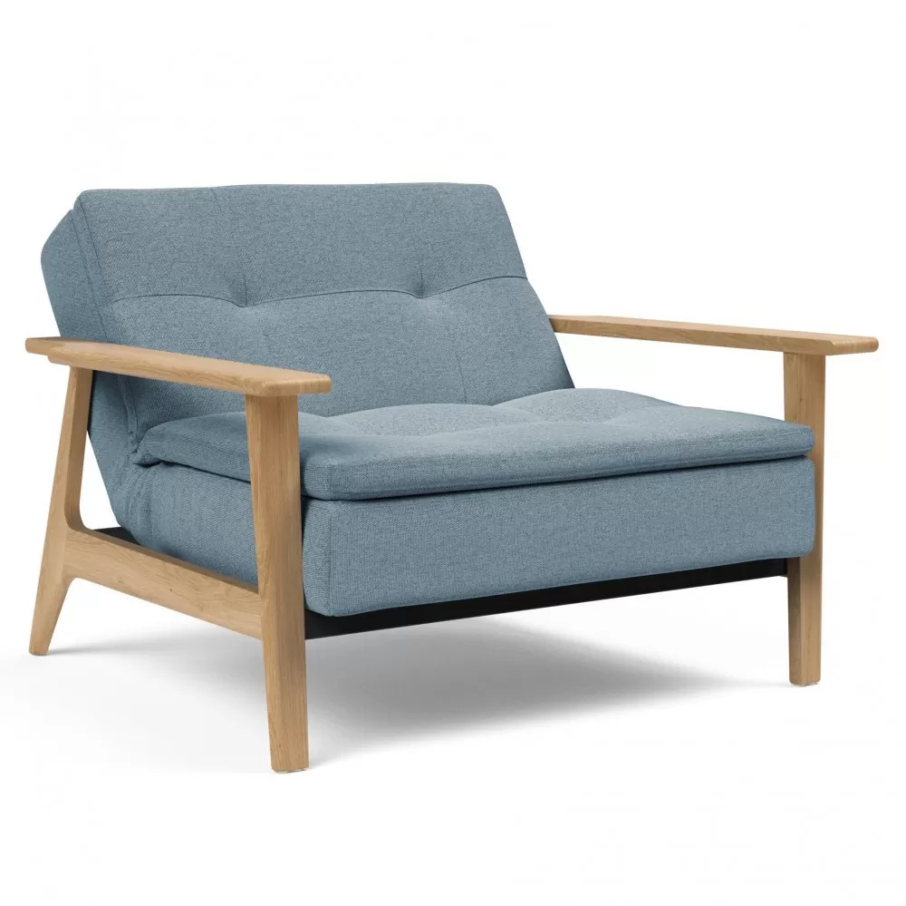 Fotel rozkładany Dublexo Frej Soft Indigo Innovation