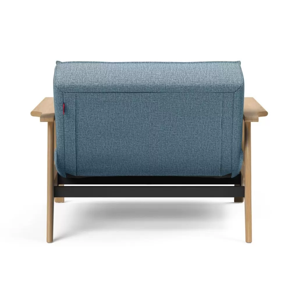 Fotel rozkładany Splitback Frej dąb naturalny Light Blue Innovation