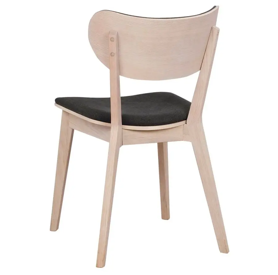 Krzesło Cato dąb bielony-ciemnoszare Rowico