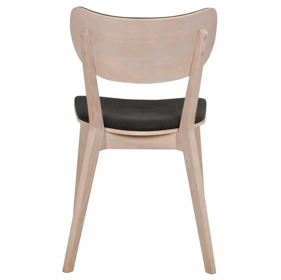 Krzesło Cato dąb bielony-ciemnoszare Rowico
