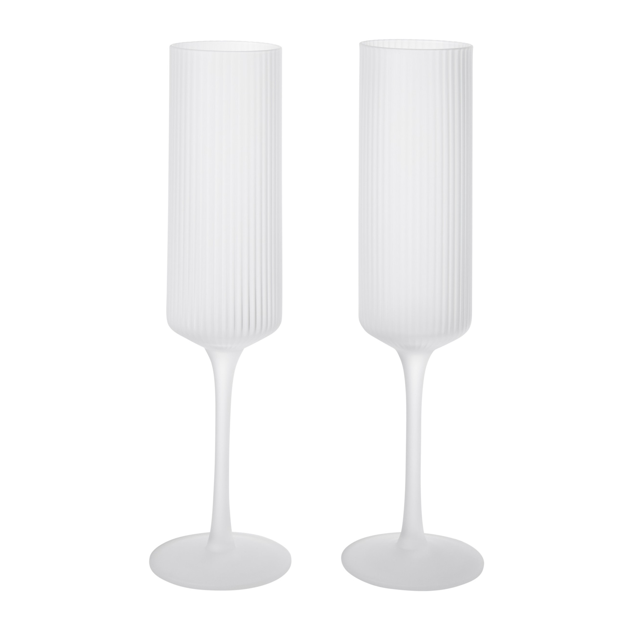 Kieliszki Do Szampana Ripple Flutes 2 Szt. Oszronione Ferm Living